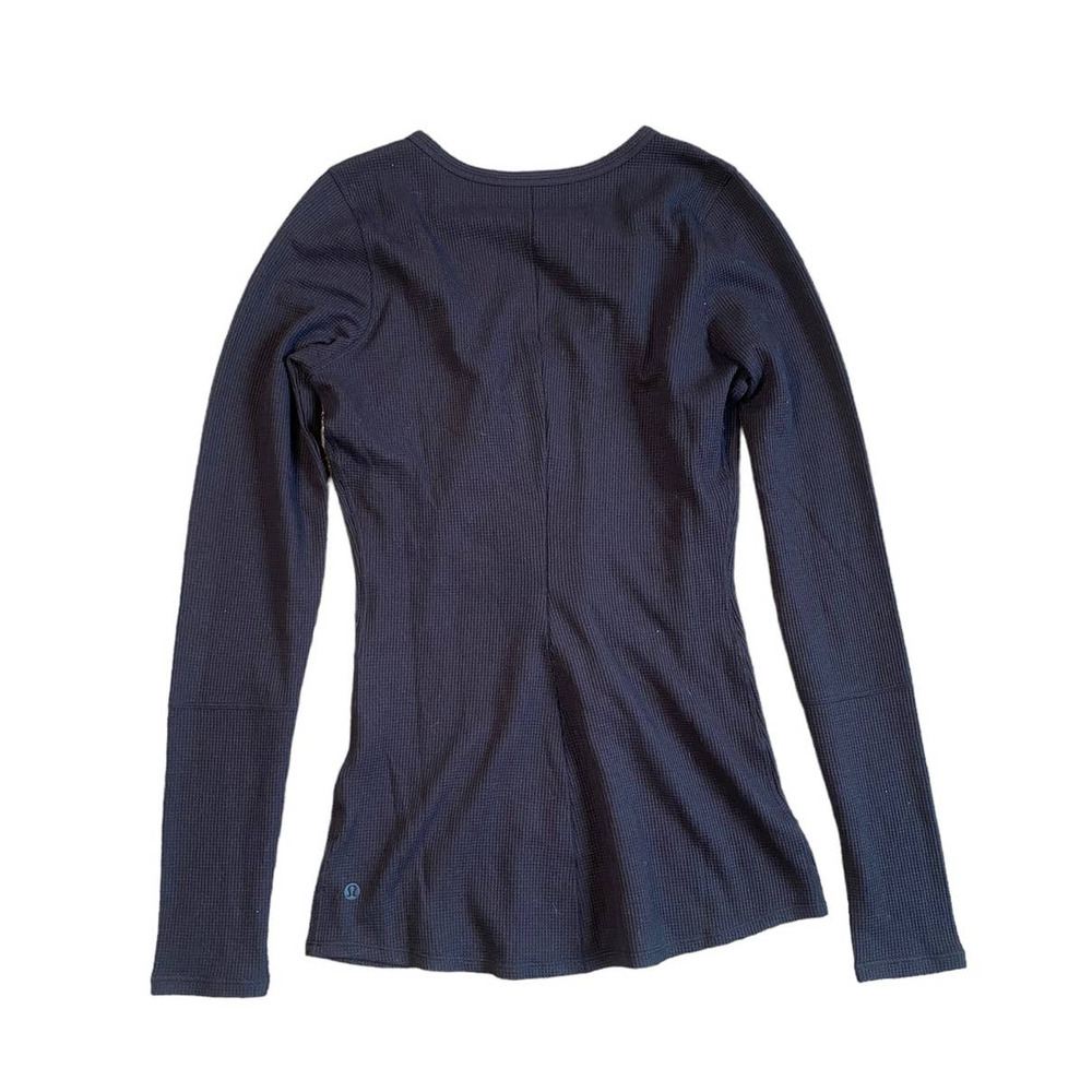 Lululemon Close Call Black Thermal Henley Long Sleeve Small 4/6 - Picture 6 of 10